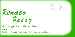 renato heisz business card